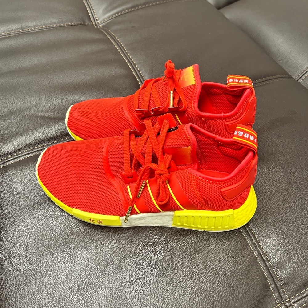Adidas Red and Yellow Sneakers Beijing NMD